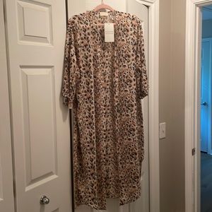 Leopard Print Kimono Size S/M